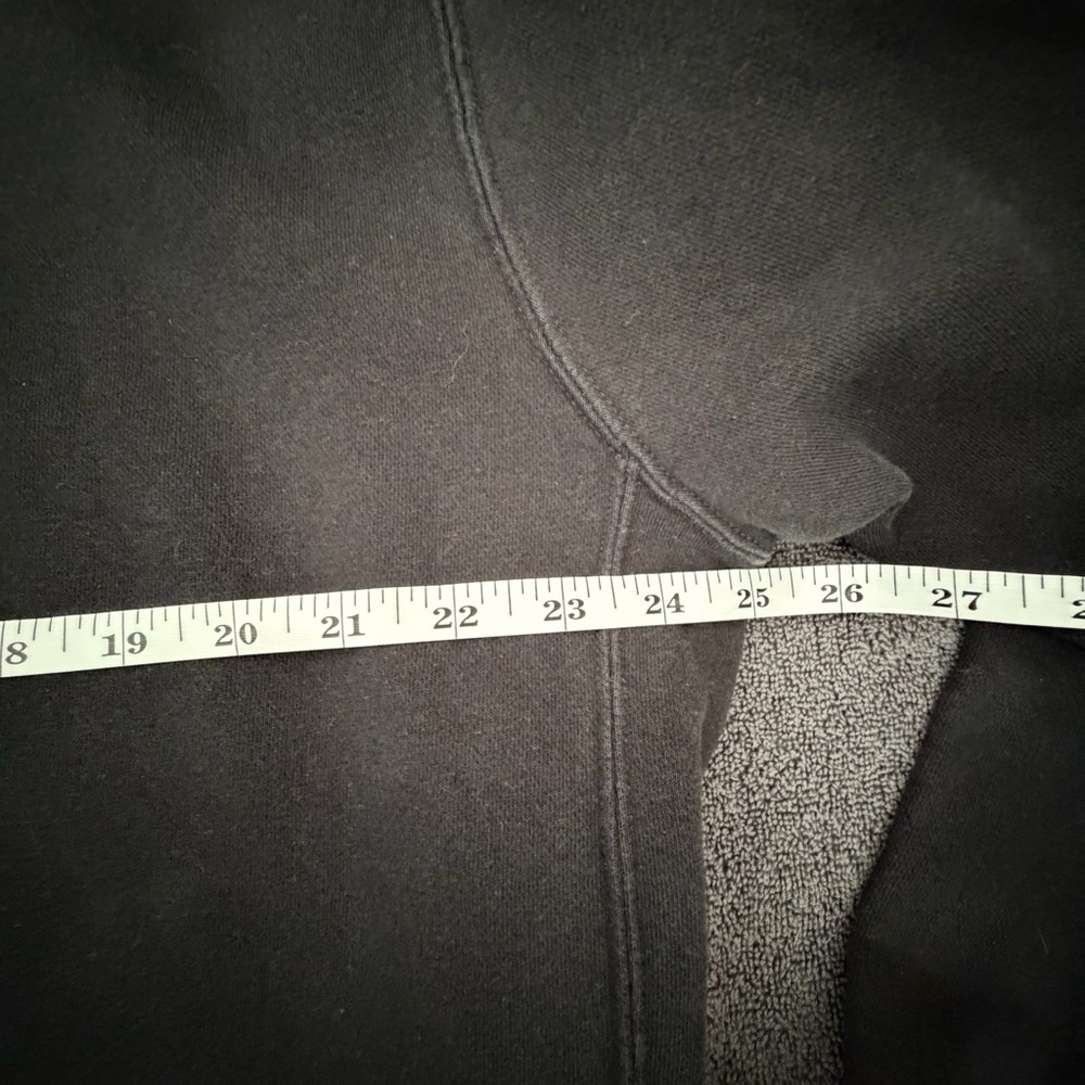 Nike Hoodie Men’s TALL Black Pullover with White Swoosh Logo Size XL - Picture 5 of 5